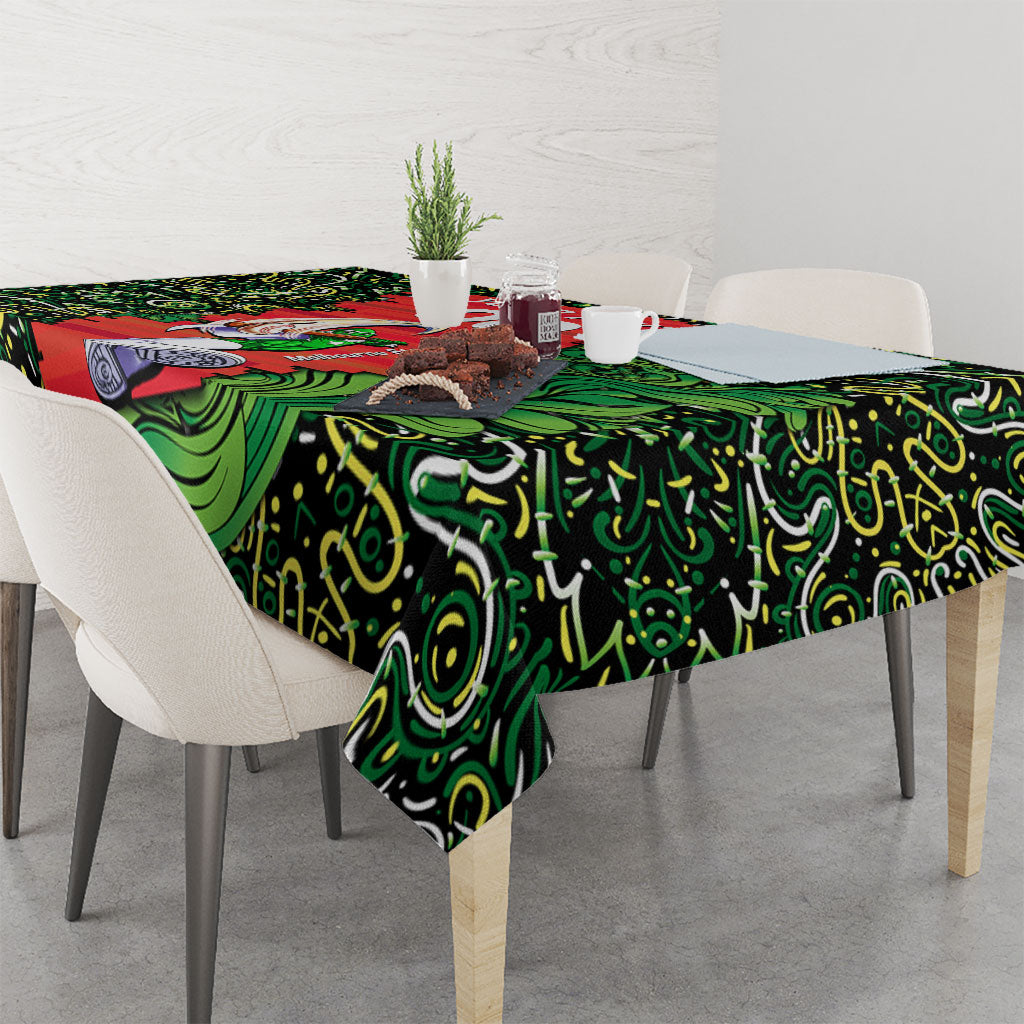 Personalized Melbourne Stars Cricket Tablecloth Hippie Psychedelic Pattern Vibrant Mandala Art Style