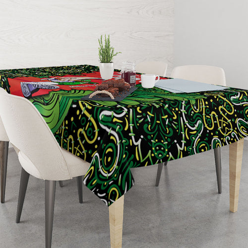 Personalized Melbourne Stars Cricket Tablecloth Hippie Psychedelic Pattern Vibrant Mandala Art Style