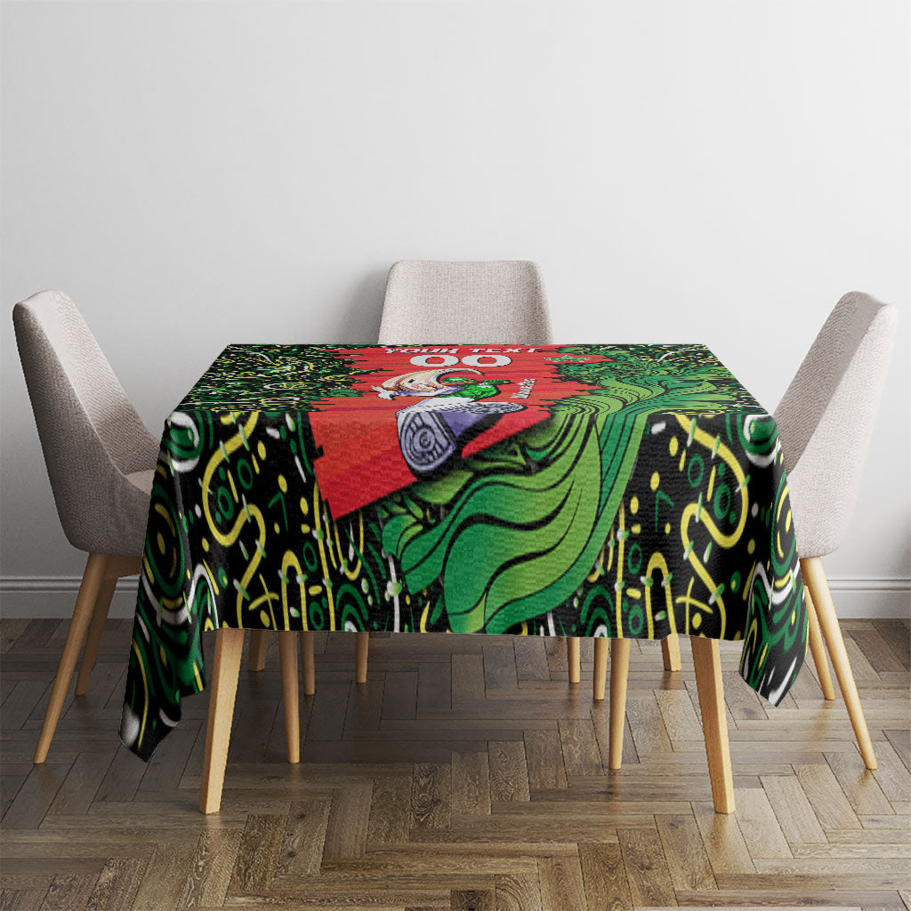 Personalized Melbourne Stars Cricket Tablecloth Hippie Psychedelic Pattern Vibrant Mandala Art Style