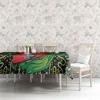 Personalized Melbourne Stars Cricket Tablecloth Hippie Psychedelic Pattern Vibrant Mandala Art Style