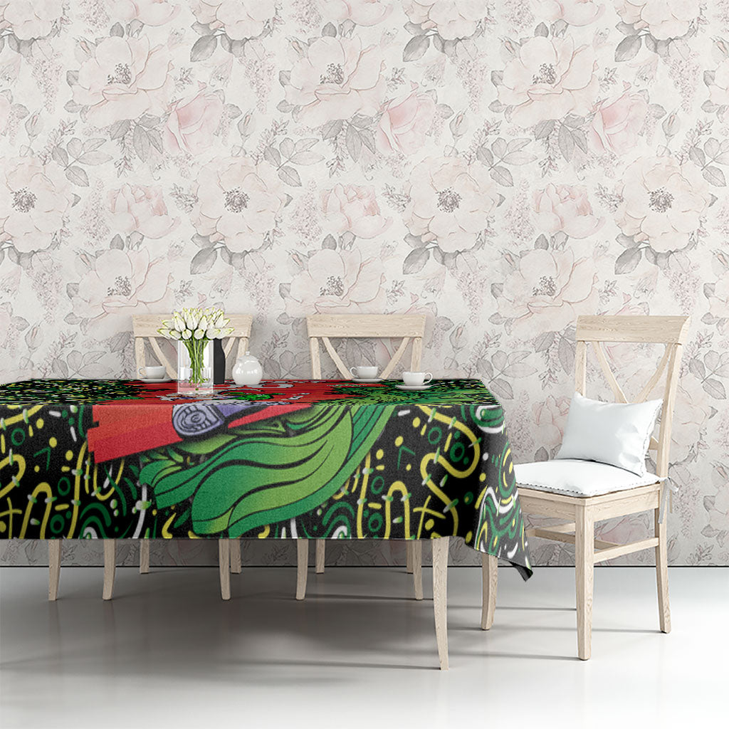 Personalized Melbourne Stars Cricket Tablecloth Hippie Psychedelic Pattern Vibrant Mandala Art Style