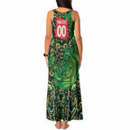 Personalized Melbourne Stars Cricket Tank Maxi Dress Hippie Psychedelic Pattern Vibrant Mandala Art Style