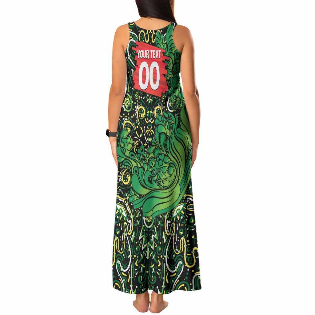 Personalized Melbourne Stars Cricket Tank Maxi Dress Hippie Psychedelic Pattern Vibrant Mandala Art Style