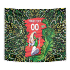 Personalized Melbourne Stars Cricket Tapestry Hippie Psychedelic Pattern Vibrant Mandala Art Style
