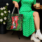 Personalized Melbourne Stars Cricket Tote Bag Hippie Psychedelic Pattern Vibrant Mandala Art Style