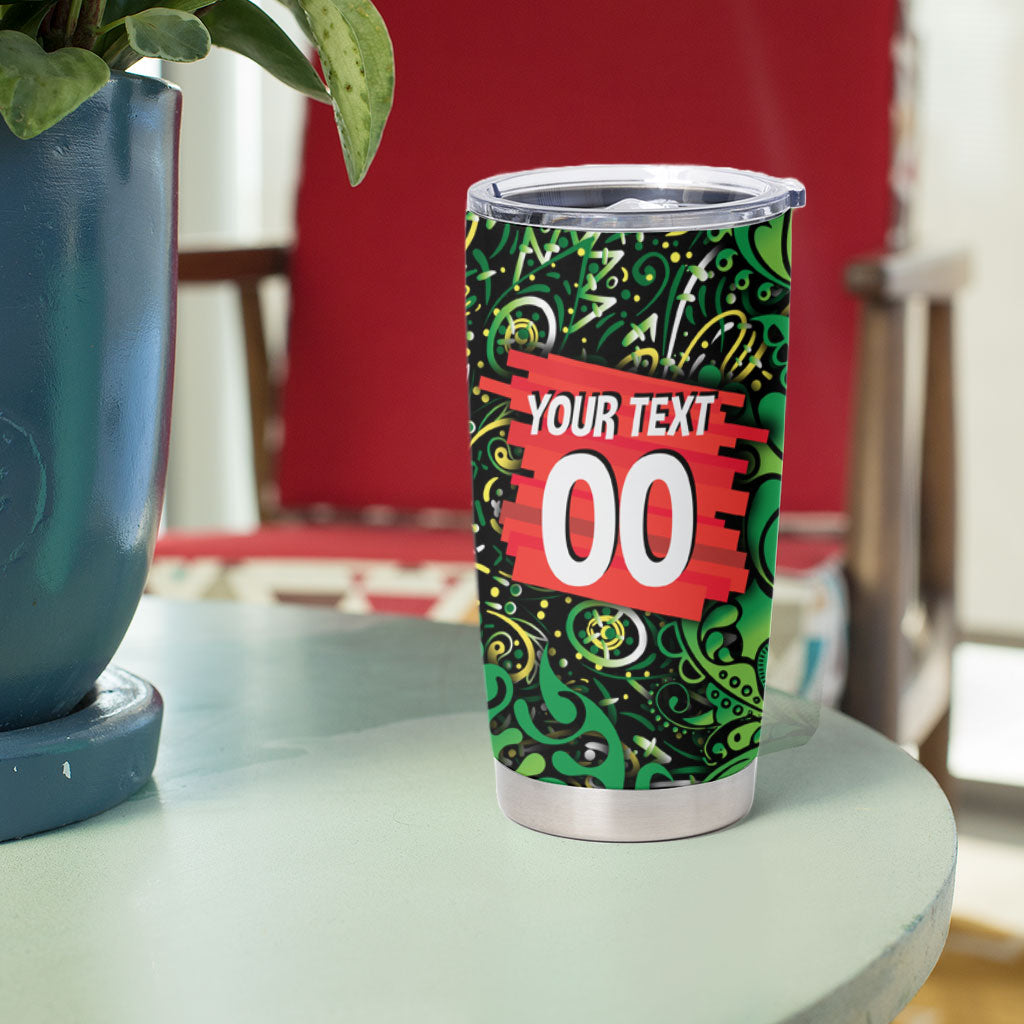 Personalized Melbourne Stars Cricket Tumbler Cup Hippie Psychedelic Pattern Vibrant Mandala Art Style