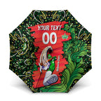 Personalized Melbourne Stars Cricket Umbrella Hippie Psychedelic Pattern Vibrant Mandala Art Style
