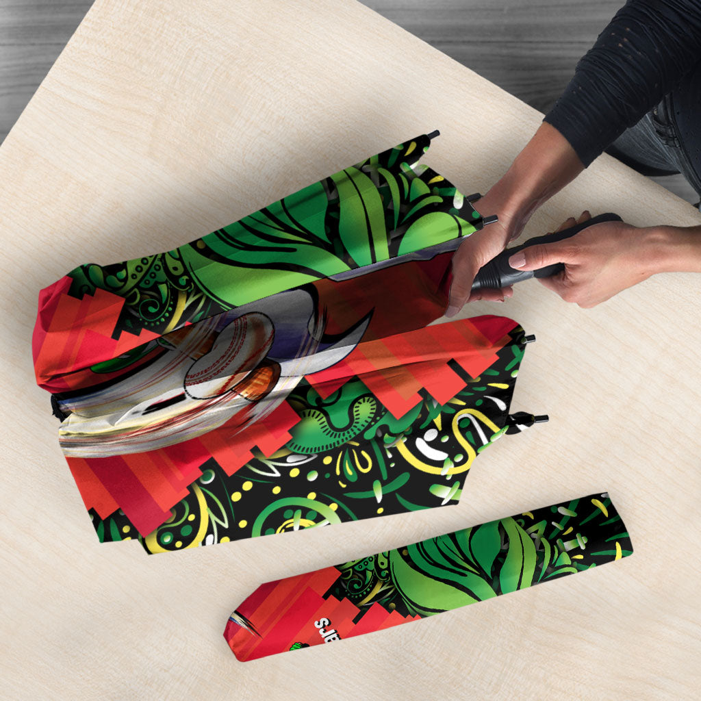 Personalized Melbourne Stars Cricket Umbrella Hippie Psychedelic Pattern Vibrant Mandala Art Style