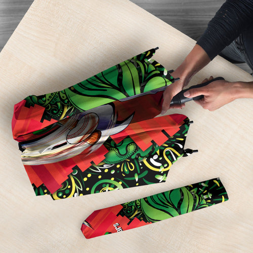 Personalized Melbourne Stars Cricket Umbrella Hippie Psychedelic Pattern Vibrant Mandala Art Style