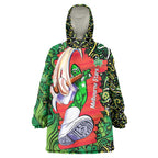 Personalized Melbourne Stars Cricket Wearable Blanket Hoodie Hippie Psychedelic Pattern Vibrant Mandala Art Style