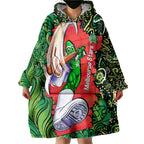 Personalized Melbourne Stars Cricket Wearable Blanket Hoodie Hippie Psychedelic Pattern Vibrant Mandala Art Style