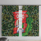 Personalized Melbourne Stars Cricket Window Curtain Hippie Psychedelic Pattern Vibrant Mandala Art Style