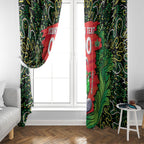 Personalized Melbourne Stars Cricket Window Curtain Hippie Psychedelic Pattern Vibrant Mandala Art Style
