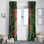 Personalized Melbourne Stars Cricket Window Curtain Hippie Psychedelic Pattern Vibrant Mandala Art Style