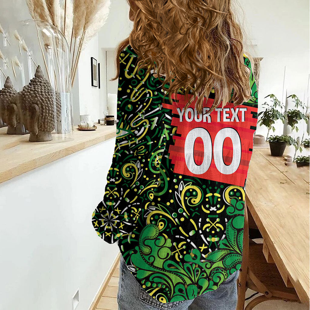 Personalized Melbourne Stars Cricket Women Casual Shirt Hippie Psychedelic Pattern Vibrant Mandala Art Style