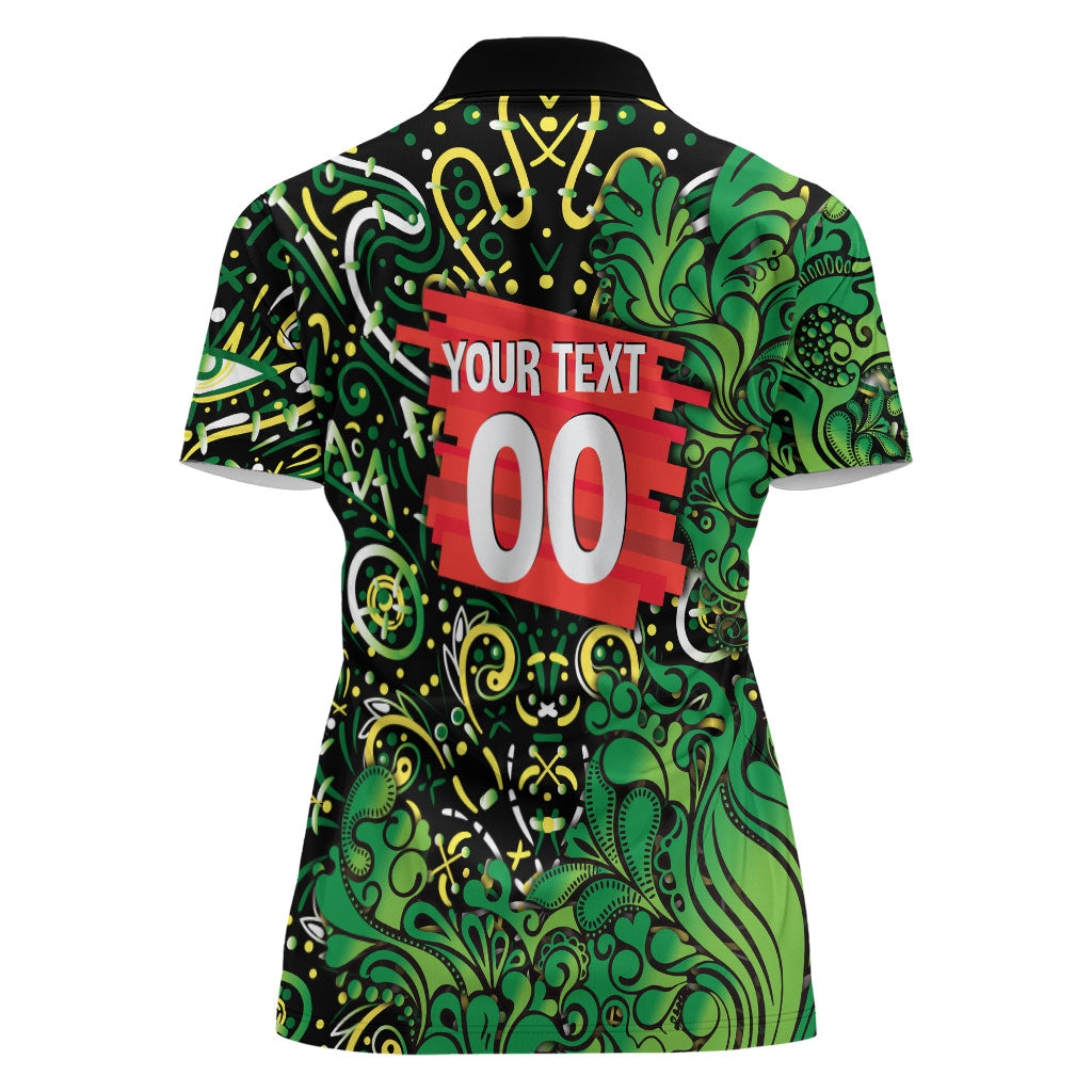 Personalized Melbourne Stars Cricket Women Polo Shirt Hippie Psychedelic Pattern Vibrant Mandala Art Style