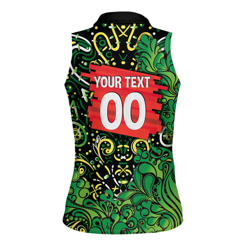 Personalized Melbourne Stars Cricket Women Sleeveless Polo Shirt Hippie Psychedelic Pattern Vibrant Mandala Art Style