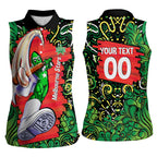 Personalized Melbourne Stars Cricket Women Sleeveless Polo Shirt Hippie Psychedelic Pattern Vibrant Mandala Art Style