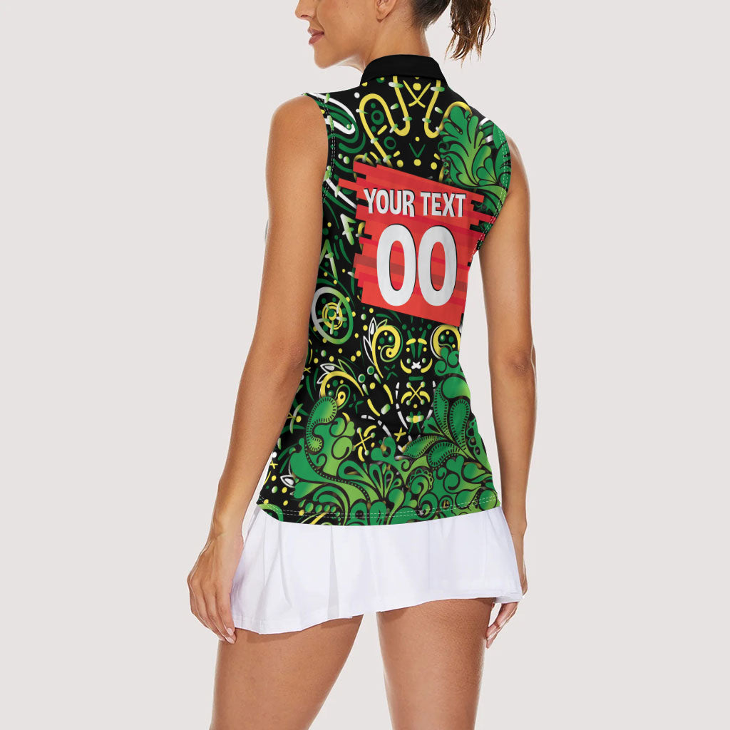 Personalized Melbourne Stars Cricket Women Sleeveless Polo Shirt Hippie Psychedelic Pattern Vibrant Mandala Art Style