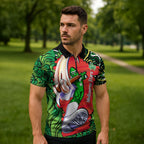 Personalized Melbourne Stars Cricket Zipper Polo Shirt Hippie Psychedelic Pattern Vibrant Mandala Art Style