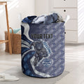 Personalised Geelong Cats Laundry Basket Trippy Psychedelic Abstract Art Mascot Football Fans