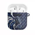Personalised Geelong Cats AirPods Case Trippy Psychedelic Abstract Art Mascot Football Fans