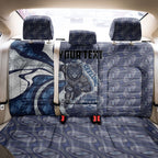 Personalised Geelong Cats Back Car Seat Cover Trippy Psychedelic Abstract Art Mascot Football Fans