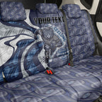 Personalised Geelong Cats Back Car Seat Cover Trippy Psychedelic Abstract Art Mascot Football Fans