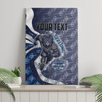 Personalised Geelong Cats Canvas Wall Art Trippy Psychedelic Abstract Art Mascot Football Fans