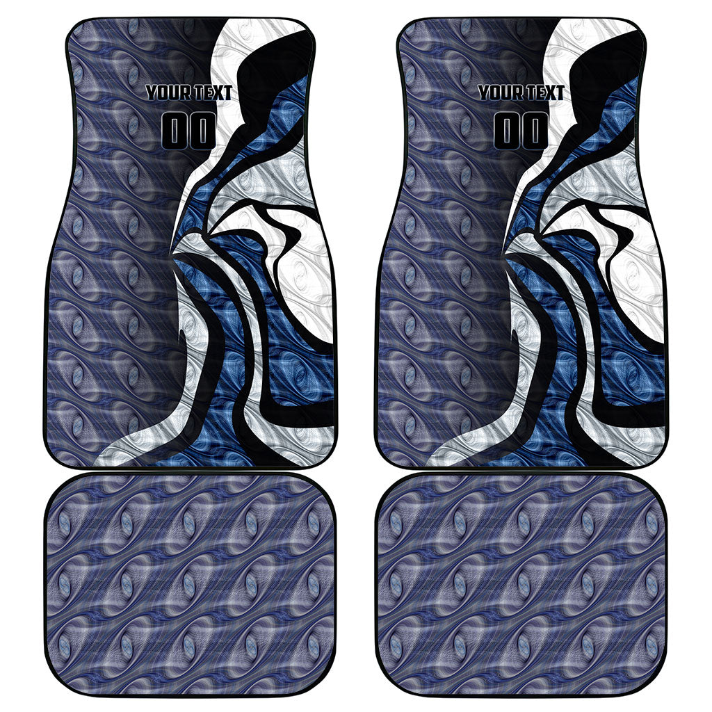 Personalised Geelong Cats Car Mats Trippy Psychedelic Abstract Art Mascot Football Fans