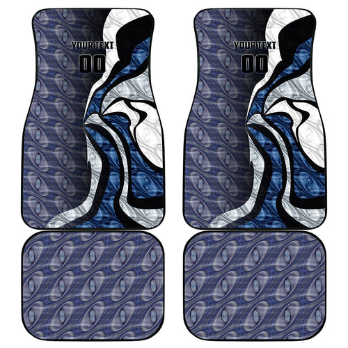 Personalised Geelong Cats Car Mats Trippy Psychedelic Abstract Art Mascot Football Fans