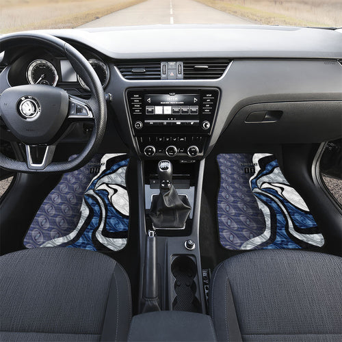 Personalised Geelong Cats Car Mats Trippy Psychedelic Abstract Art Mascot Football Fans