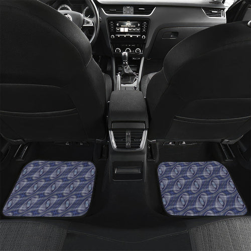 Personalised Geelong Cats Car Mats Trippy Psychedelic Abstract Art Mascot Football Fans