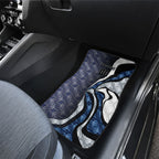 Personalised Geelong Cats Car Mats Trippy Psychedelic Abstract Art Mascot Football Fans