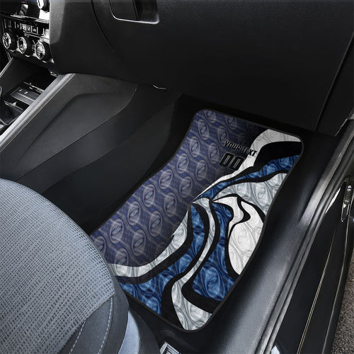 Personalised Geelong Cats Car Mats Trippy Psychedelic Abstract Art Mascot Football Fans