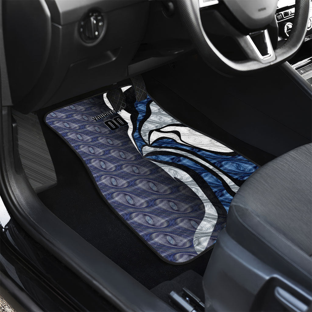 Personalised Geelong Cats Car Mats Trippy Psychedelic Abstract Art Mascot Football Fans