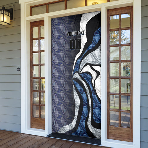 Personalised Geelong Cats Door Cover Trippy Psychedelic Abstract Art Mascot Football Fans