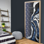 Personalised Geelong Cats Door Cover Trippy Psychedelic Abstract Art Mascot Football Fans