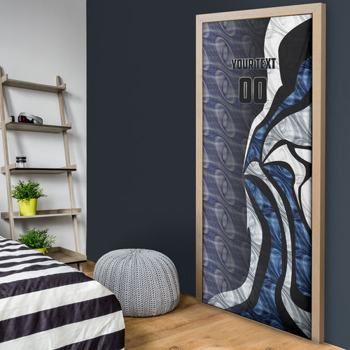 Personalised Geelong Cats Door Cover Trippy Psychedelic Abstract Art Mascot Football Fans