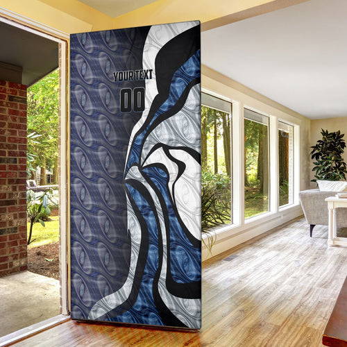 Personalised Geelong Cats Door Cover Trippy Psychedelic Abstract Art Mascot Football Fans