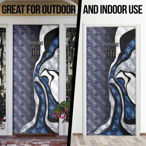 Personalised Geelong Cats Door Cover Trippy Psychedelic Abstract Art Mascot Football Fans