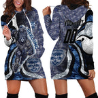 Personalised Geelong Cats Hoodie Dress Trippy Psychedelic Abstract Art Mascot Football Fans