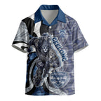 Personalised Geelong Cats Kid Hawaiian Shirt Trippy Psychedelic Abstract Art Mascot Football Fans