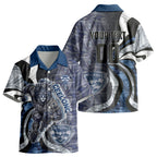 Personalised Geelong Cats Kid Hawaiian Shirt Trippy Psychedelic Abstract Art Mascot Football Fans