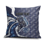Personalised Geelong Cats Pillow Cover Trippy Psychedelic Abstract Art Mascot Football Fans