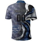 Personalised Geelong Cats Polo Shirt Trippy Psychedelic Abstract Art Mascot Football Fans