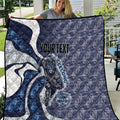 Personalised Geelong Cats Quilt Trippy Psychedelic Abstract Art Mascot Football Fans