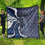 Personalised Geelong Cats Quilt Trippy Psychedelic Abstract Art Mascot Football Fans
