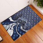 Personalised Geelong Cats Rubber Doormat Trippy Psychedelic Abstract Art Mascot Football Fans