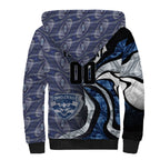 Personalised Geelong Cats Sherpa Hoodie Trippy Psychedelic Abstract Art Mascot Football Fans